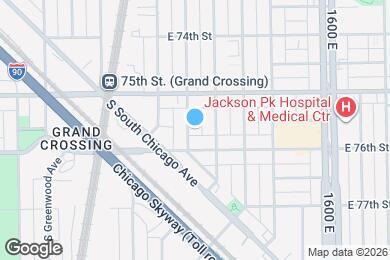 Map image of the property - 7537 S Kenwood Ave