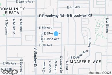 Map image of the property - 1328 E Vine Ave