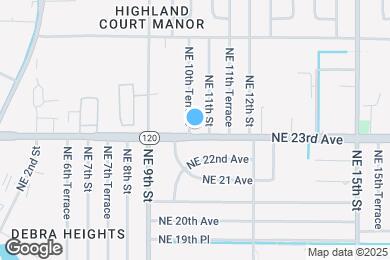 Map image of the property - 2305 NE 10th Terrace