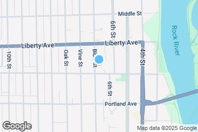 Map image of the property - 1015 Bluff St