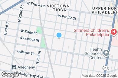 Map image of the property - 1818 W Tioga St