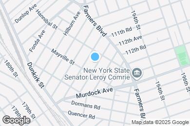 Map image of the property - 188-25 Keeseville Ave