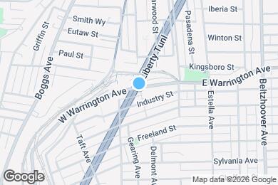 Map image of the property - 152 W Warrington Ave