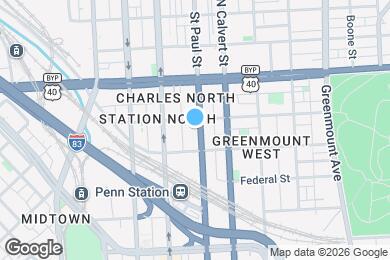 Map image of the property - 1724 Saint Paul St