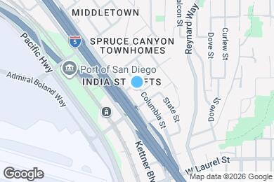 Map image of the property - 2950 Columbia St