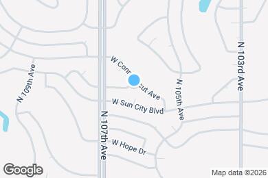 Map image of the property - 10607 W El Rancho Dr