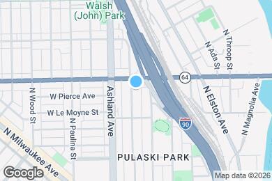 Map image of the property - 1543 N Bosworth Ave