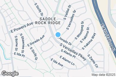 Map image of the property - 22802 E Dorado Dr