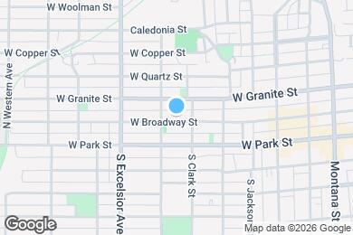 Map image of the property - 721 W Broadway St