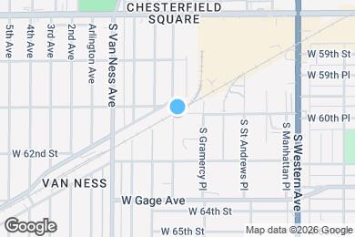 Map image of the property - 6006 S Wilton Pl