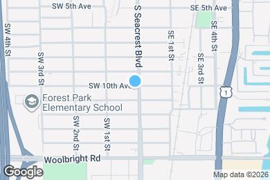 Map image of the property - 1101 S Seacrest Blvd