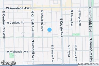 Map image of the property - 1812 N Sawyer Ave