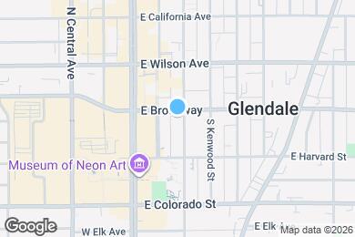 Map image of the property - 220 E Broadway