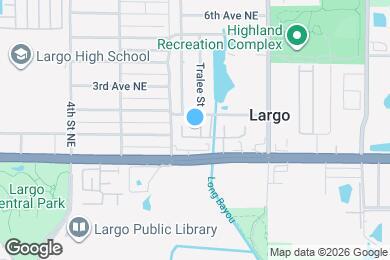 Map image of the property - 1100 East Bay Dr