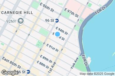 Map image of the property - 320 E 93rd St