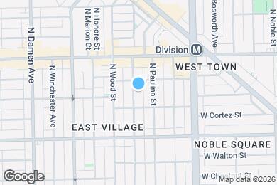 Map image of the property - 1071 N Hermitage Ave