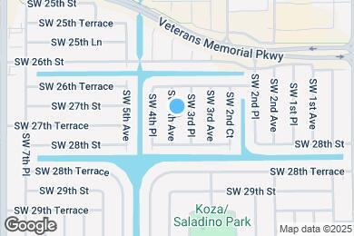 Map image of the property - 2709 SW 4th Ave