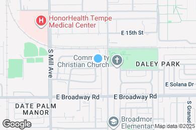 Map image of the property - 192 E Vista del Cerro Dr