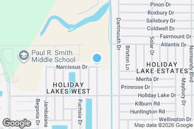 Map image of the property - 2907 Narcissus Dr