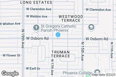 Map image of the property - 1640 W Osborn Rd