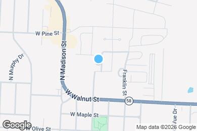 Map image of the property - 208 N Pointe Ln