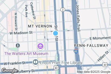 Map image of the property - 28 E Mount Vernon Pl