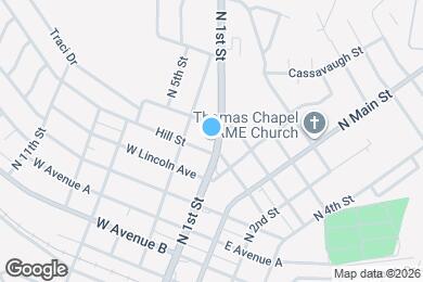 Map image of the property - 703 N 1st St