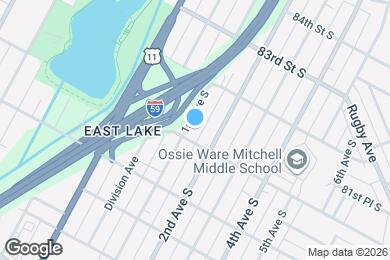 Map image of the property - 8109 1st Ave S