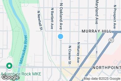 Map image of the property - 2463 N Oakland Ave