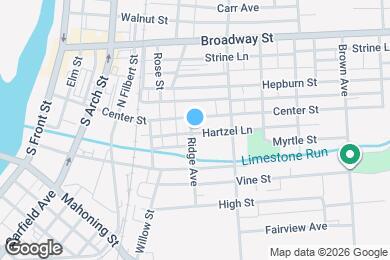 Map image of the property - 119 Ridge Ave