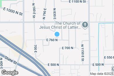 Map image of the property - 873 E 760 N