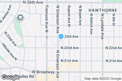 Map image of the property - 2222 Emerson Ave N
