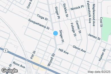 Map image of the property - 1318 Wood St