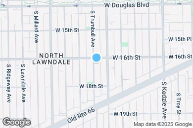 Map image of the property - 1611 S Trumbull Ave