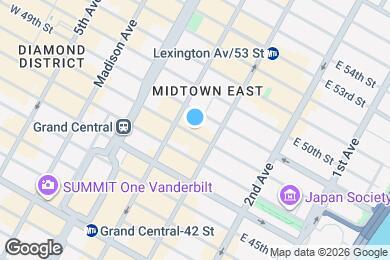 Map image of the property - 145 E 48th St