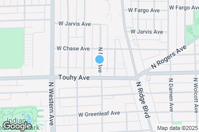 Map image of the property - 7220 N Bell Ave