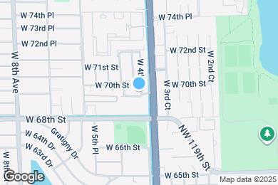 Map image of the property - 405 W 69th Pl