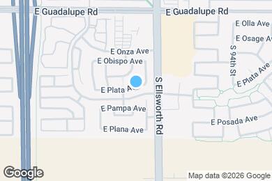 Map image of the property - 9125 E Plata Ave