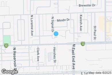 Map image of the property - 1182 E Pasadena St