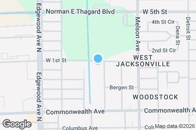 Map image of the property - 3326 W 1st St