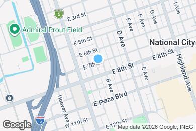 Map image of the property - 124 E 7th St