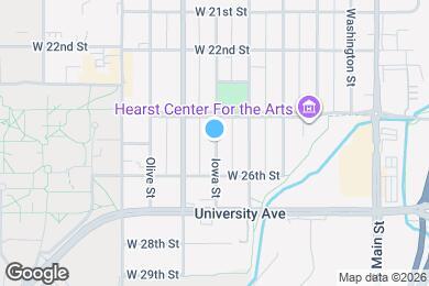 Map image of the property - 2423 Iowa St