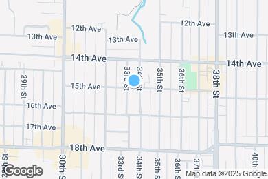 Map image of the property - 3300 15th Ave