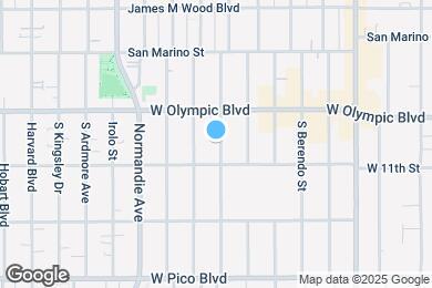 Map image of the property - 1037 S Kenmore Ave