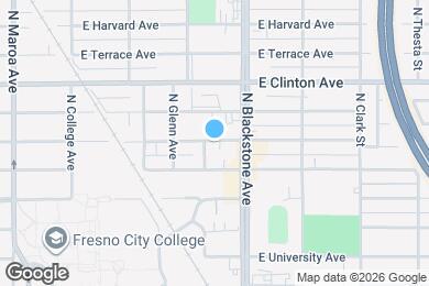 Map image of the property - 1610 E Yale Ave