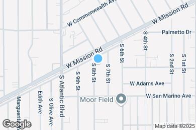 Map image of the property - 712 S 8th St