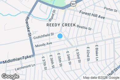 Map image of the property - 3503 Moody Ave