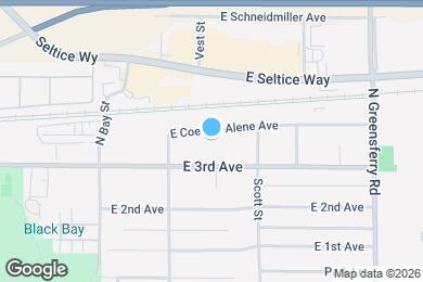 Map image of the property - 1614 E Coeur D Alene Ave