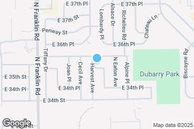 Map image of the property - 8308 E 35th Pl
