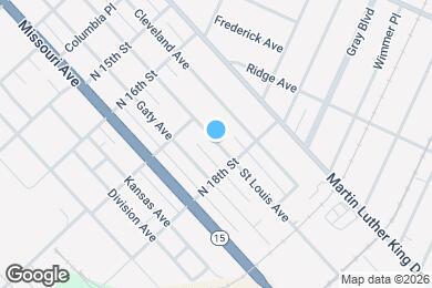 Map image of the property - 1728 Saint Louis Ave